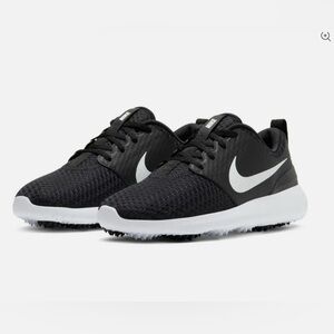 Nike Junior Roshe G Golf Shoes - Black/White